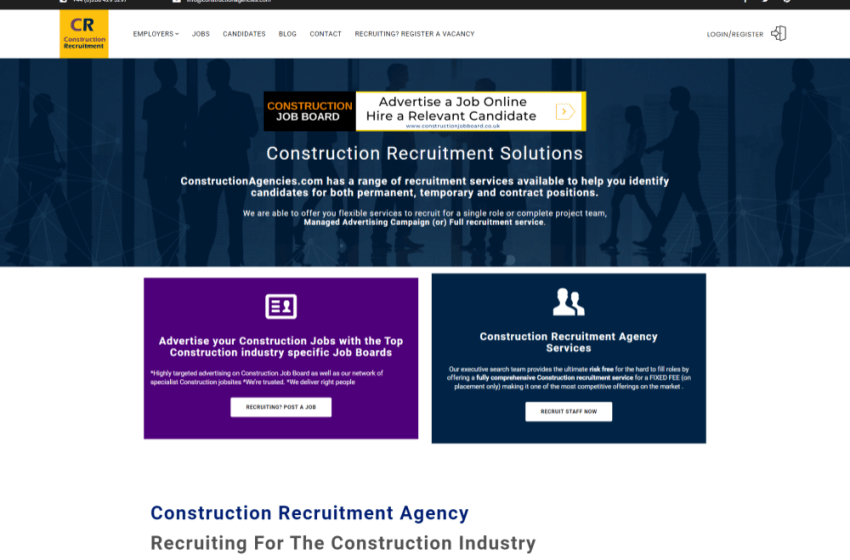 construction agencies - web Design Agency