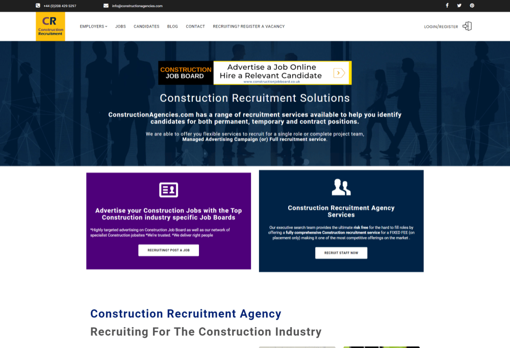 construction agencies - web Design Agency