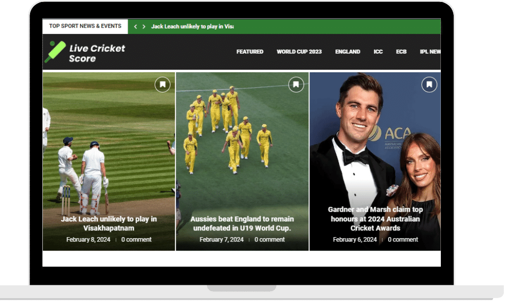 Cricket Live Score - web Design Agency