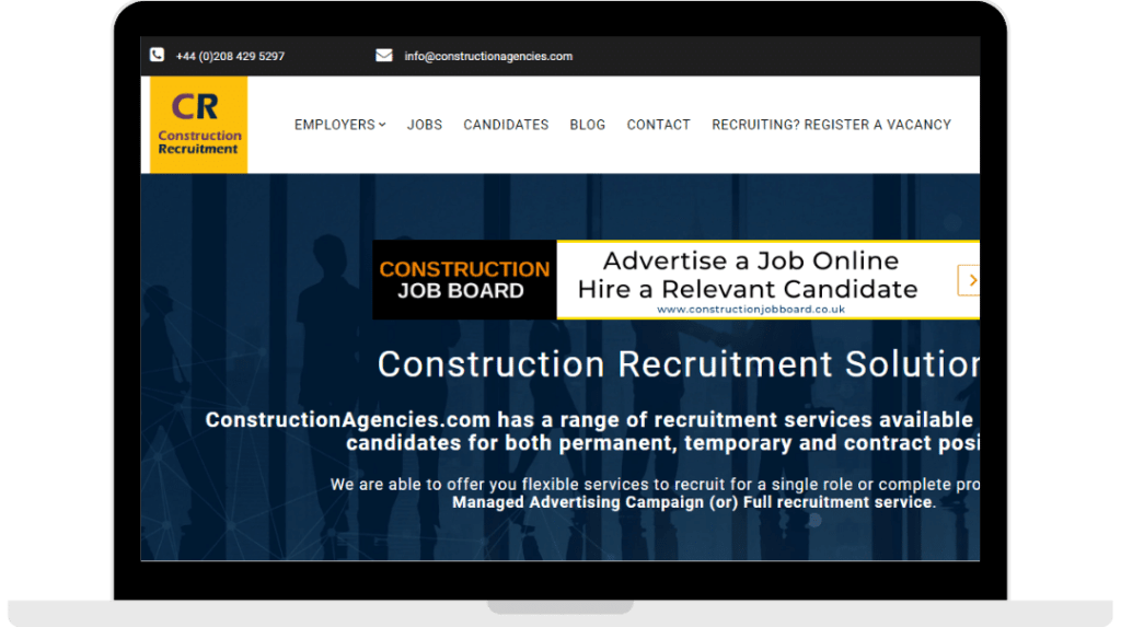 Construction Agencies - web Design Agency
